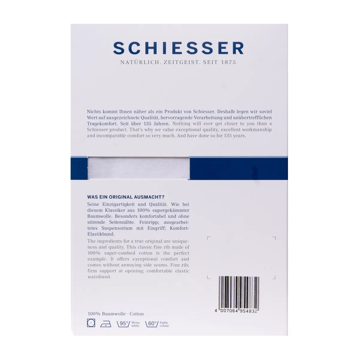Schiesser Sportslip Wit 2 Schiesser Schiesser Sportslip Wit