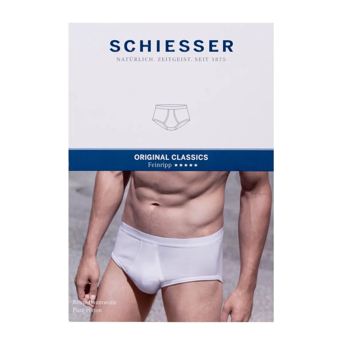 Schiesser Sportslip Wit 1 Schiesser Schiesser Sportslip Wit
