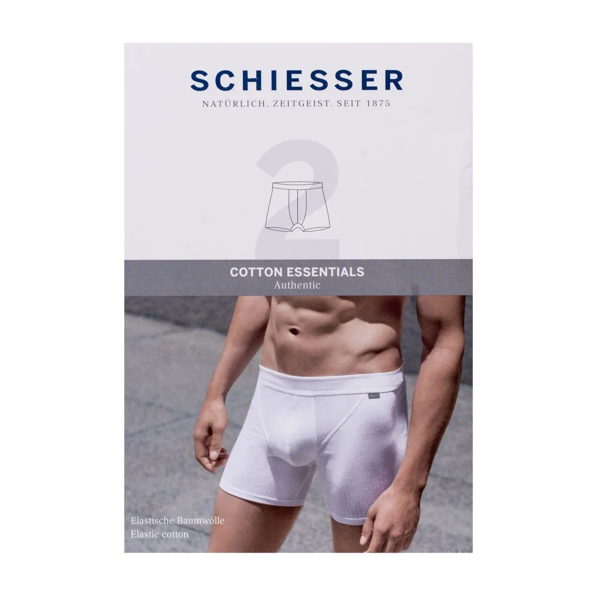 Schiesser Boxershort 2 Pack Zwart 1 Schiesser Schiesser Boxershort 2 Pack Zwart