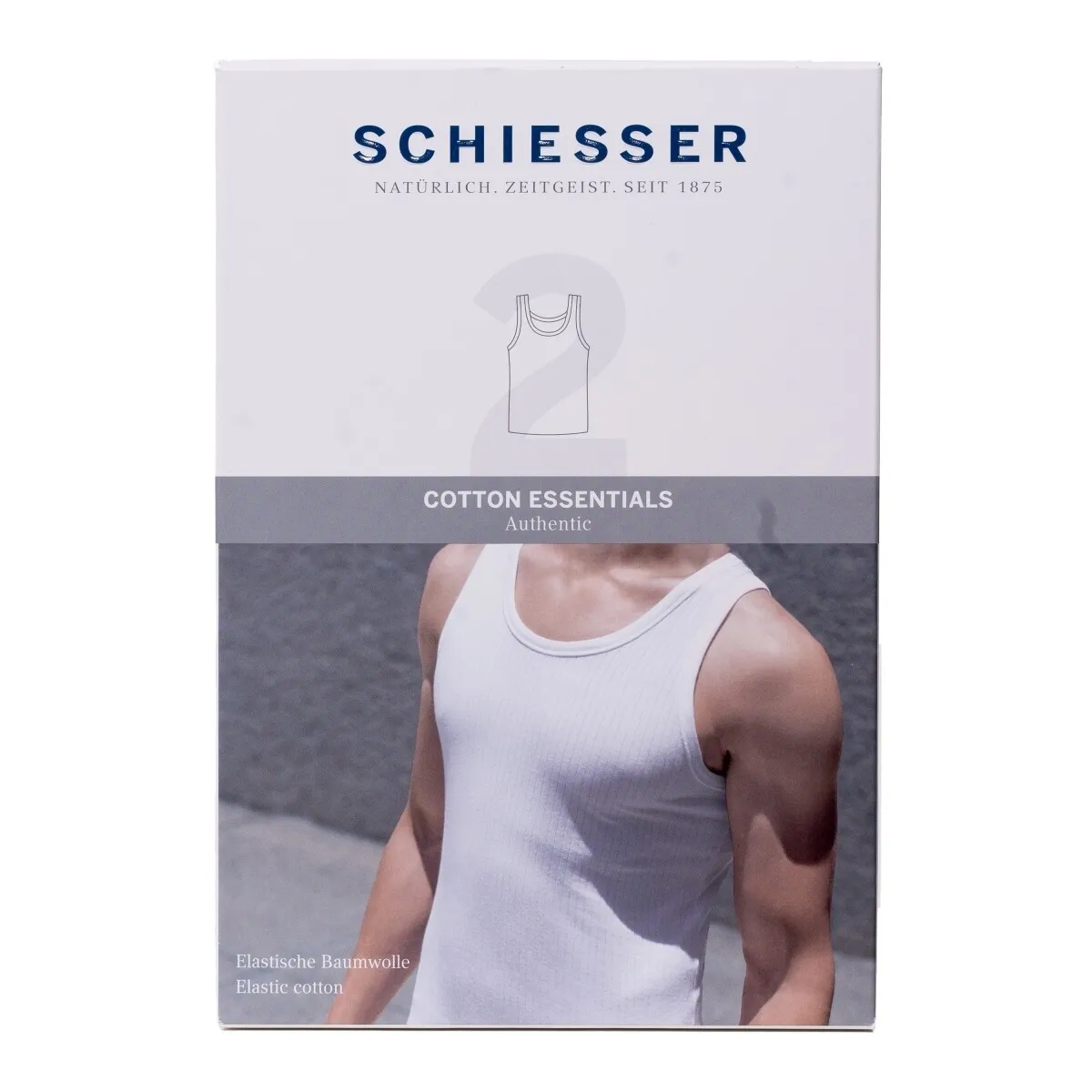 Schiesser Onderhemd 2 Pack Wit 1 Schiesser Schiesser Onderhemd 2 Pack Wit
