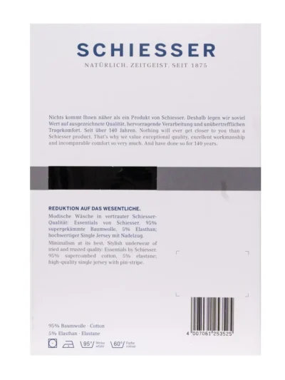 Schiesser Schiesser Onderhemd 2 Pack Zwart