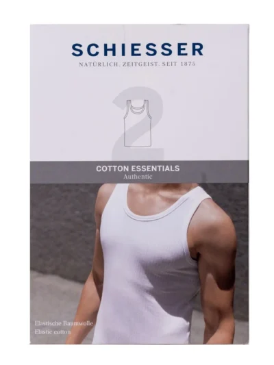Schiesser Schiesser Onderhemd 2 Pack Zwart