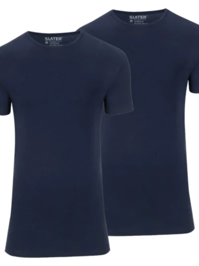 Slater Slater Ronde Hals Donkerblauw